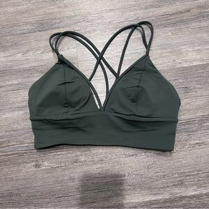 Lululemon Pushing Limit Bra size 8 dark forest like new